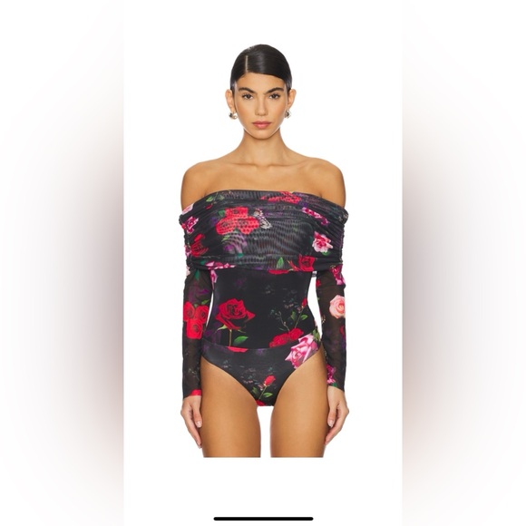 NWOT -AFRM Red Rose Bodysuit-Medium - Picture 4 of 10